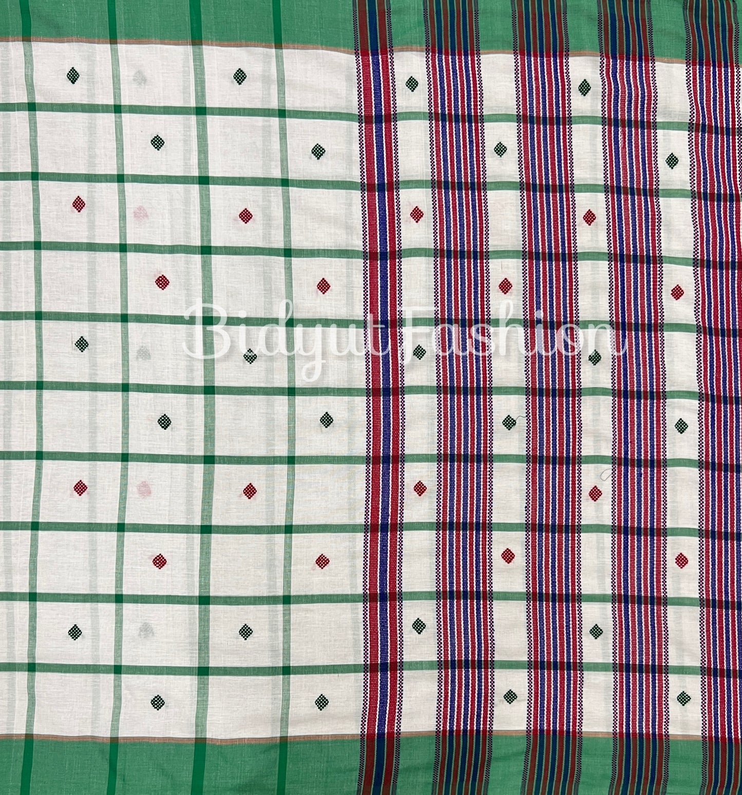 Handlooms of Odisha Santhal Tribal Cotton Sarees White color