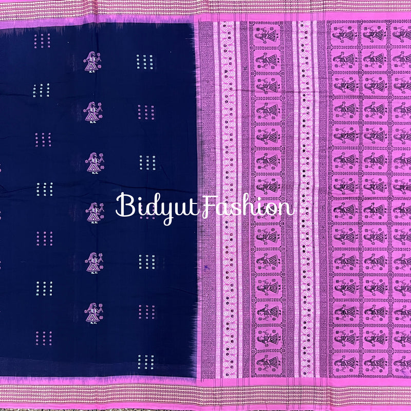 Odisha handloom Bomkai Cotton Saree
