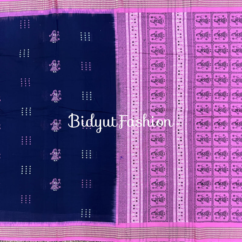 Odisha handloom Bomkai Cotton Saree - Bidyut Fashion