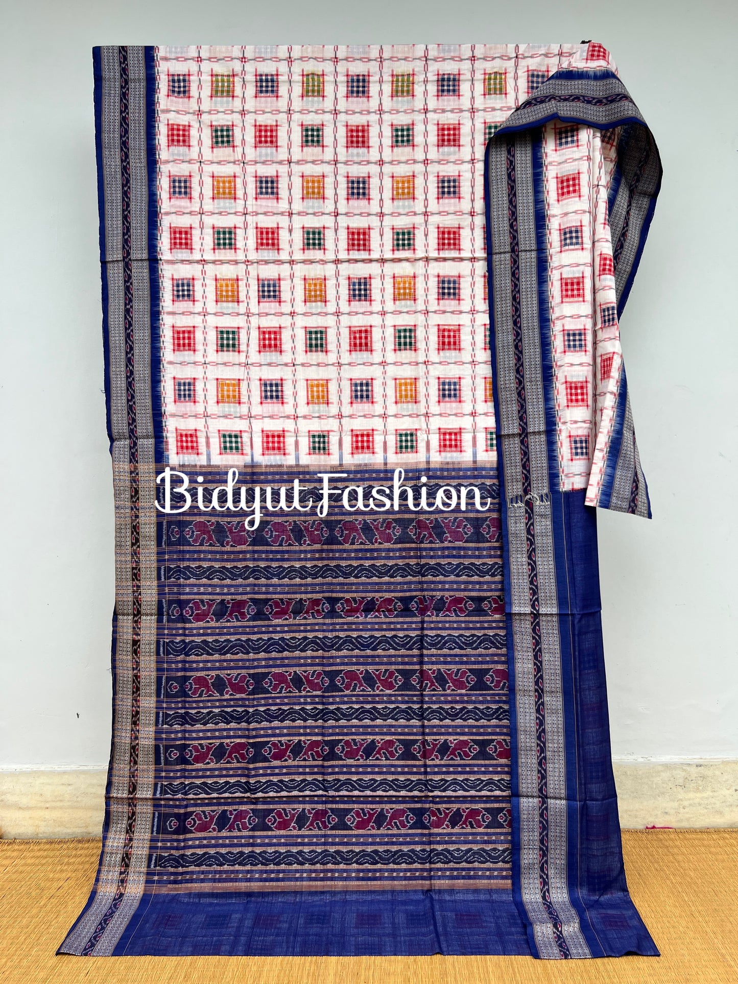 Odisha handloom Ashwini Double Ikat Sambalpuri Cotton Saree