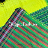 Yellow kathiphera Odisha handloom khandua saree blouse