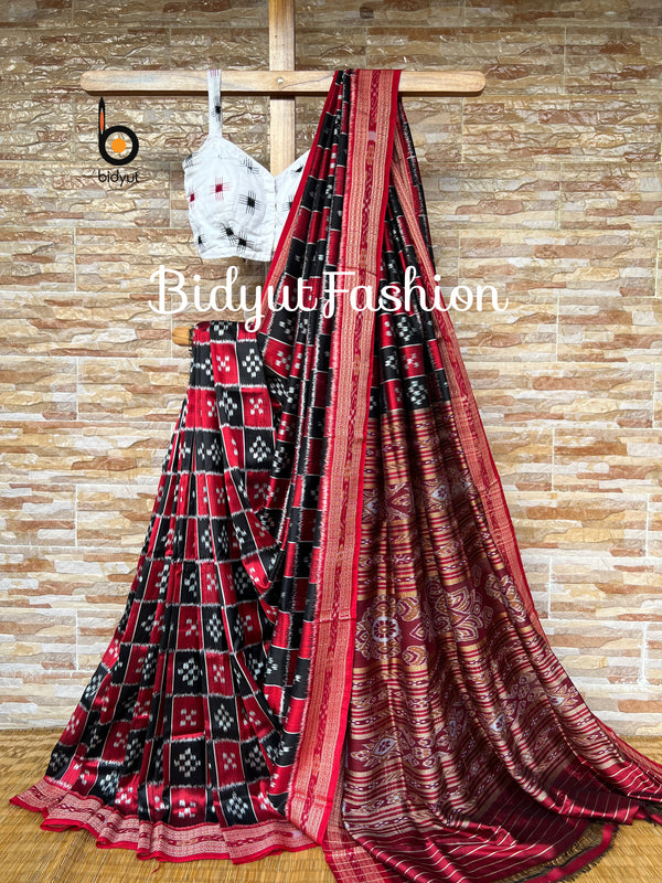 Odisha handloom|Nuapatna|Khandua|Sambalpuri| Ikat Silk Saree - Bidyut Fashion