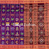 Magenta color Nabakothi | Nuapatna Ikat Khandua Sarees | Odisha Handloom Collection at Bidyut Fashion House - Bidyut Fashion