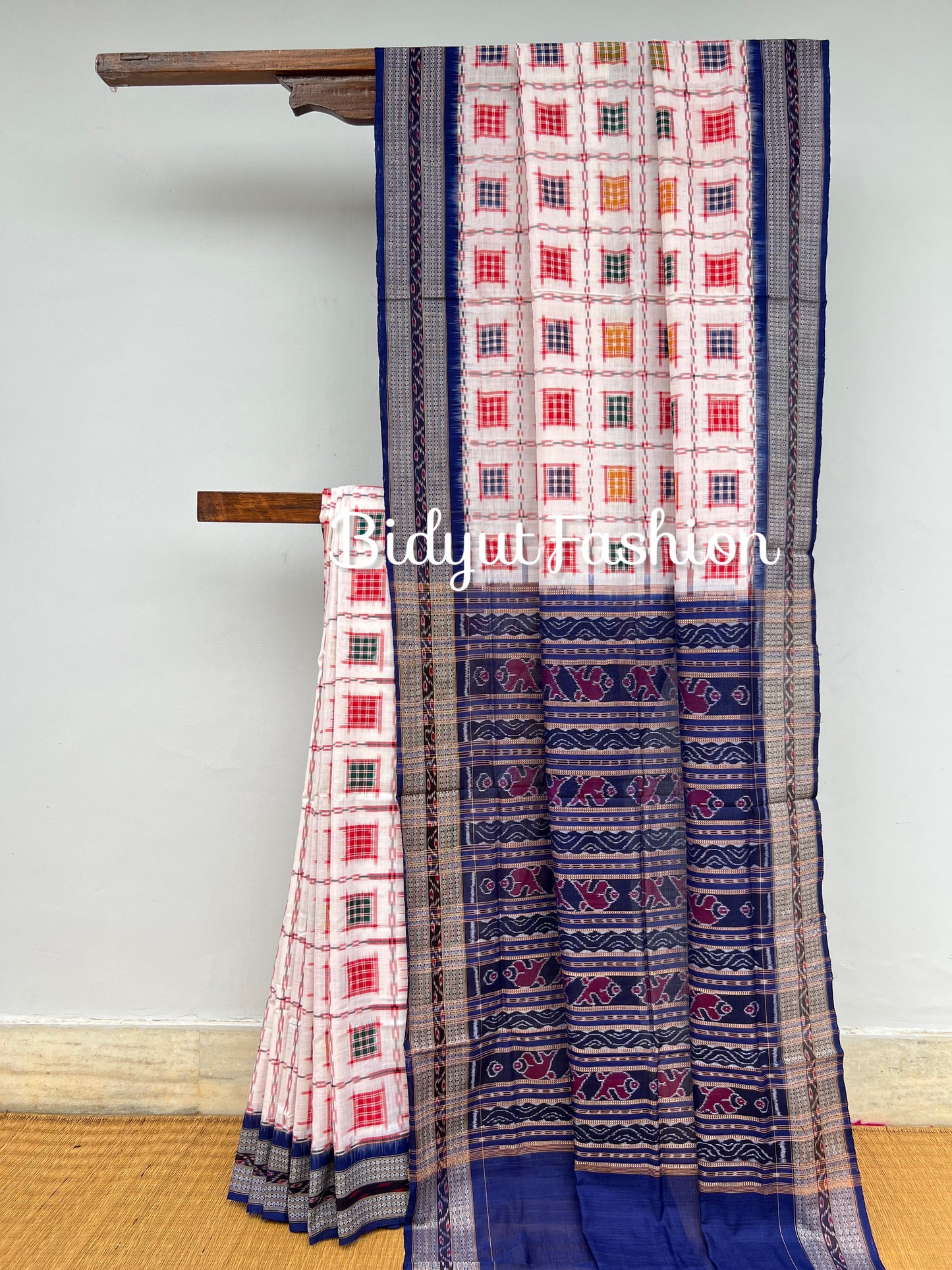 Odisha handloom Ashwini Double Ikat Sambalpuri Cotton Saree