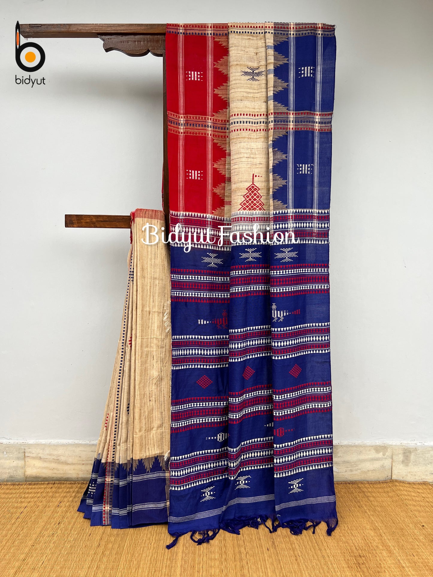 Odisha handloom Kotpad natural dye Tussar saree