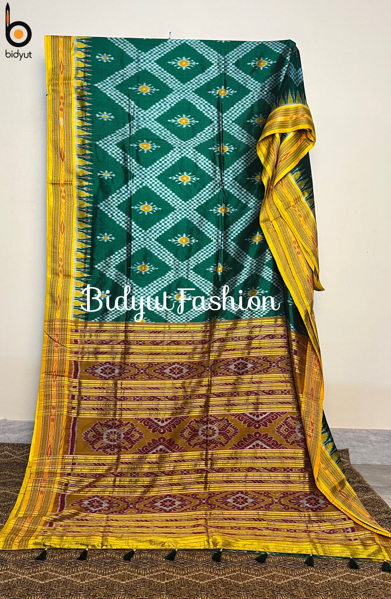 Odisha handloom Taraballi Nuapatna|Khandua Ikat Silk Saree