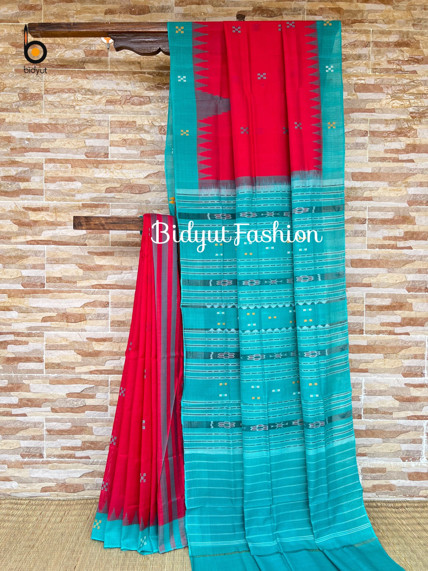 Odisha Handloom Sambalpuri Ikat Bapta Silk Cotton Saree
