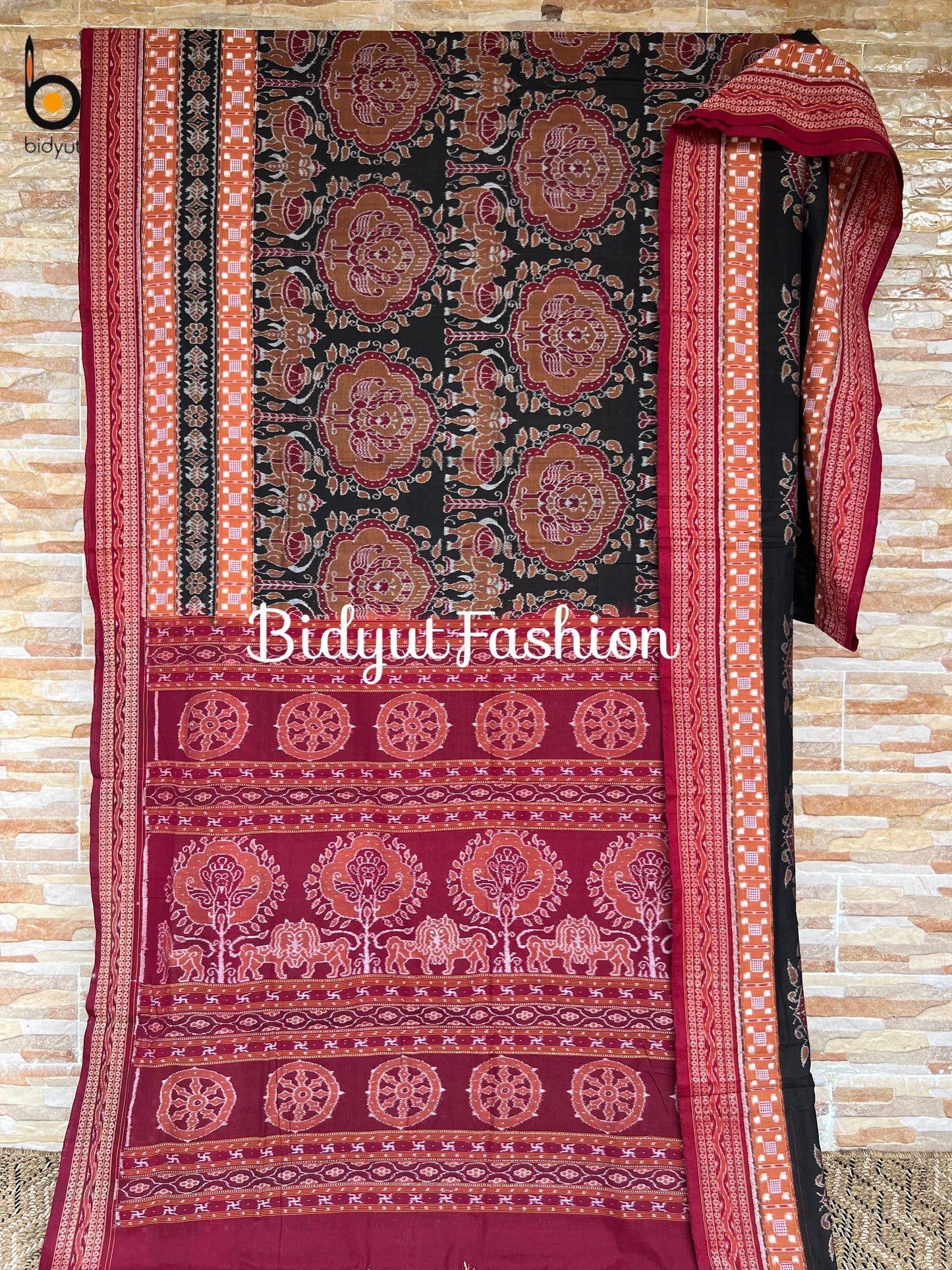 Odisha handloom Sambalpuri Ikat Cotton Saree