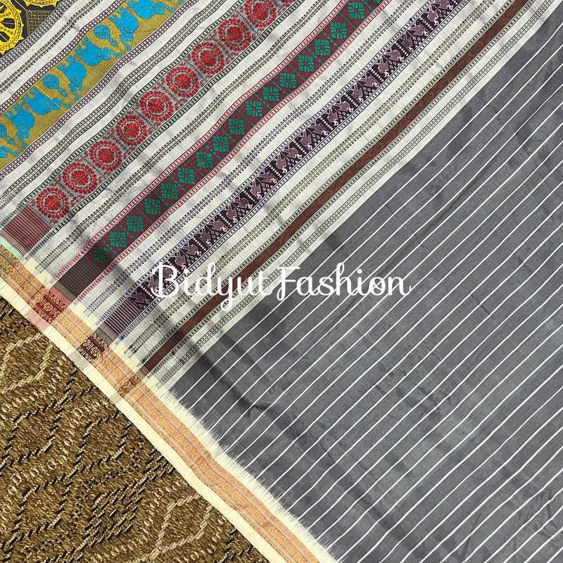 Odisha handloom Nuapatna Ikat Silk Saree - Bidyut Fashion