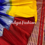 Exquisite blue Color Odisha Handloom Sambalpuri Ikat Silk Saree | Authentic Craftsmanship and Elegance | Bidyut Fashion House - Bidyut Fashion