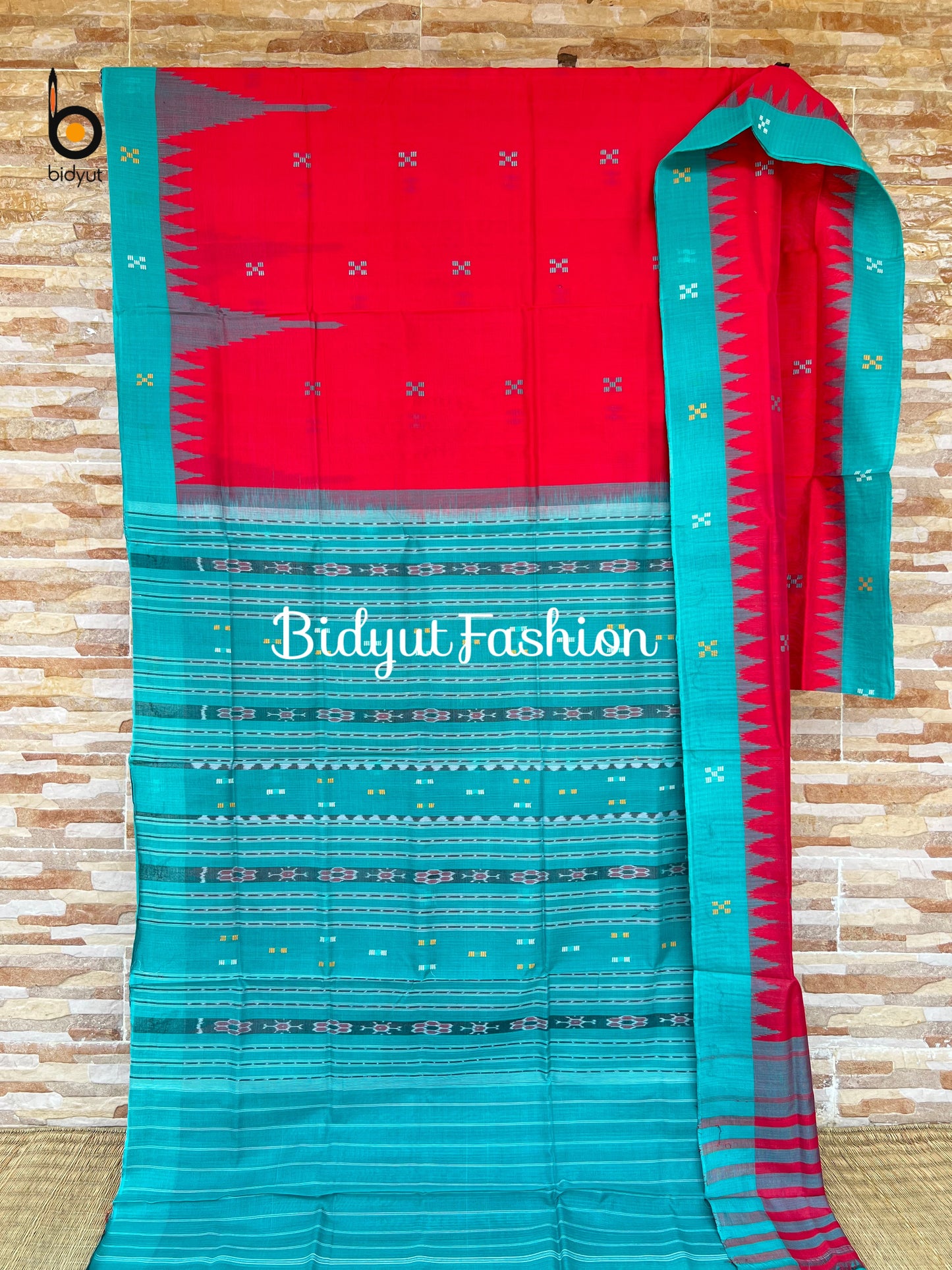 Odisha Handloom Sambalpuri Ikat Bapta Silk Cotton Saree
