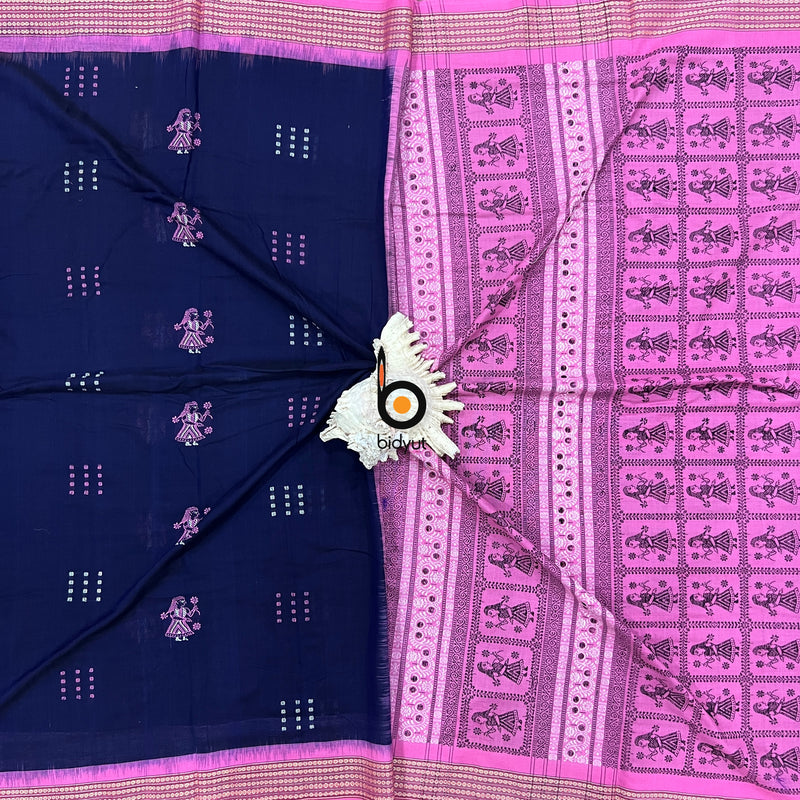 Odisha handloom Bomkai Cotton Saree
