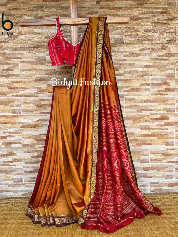 Odisha handloom Nuapatna | Khandua Ikat  Silk Saree ko - Bidyut Fashion