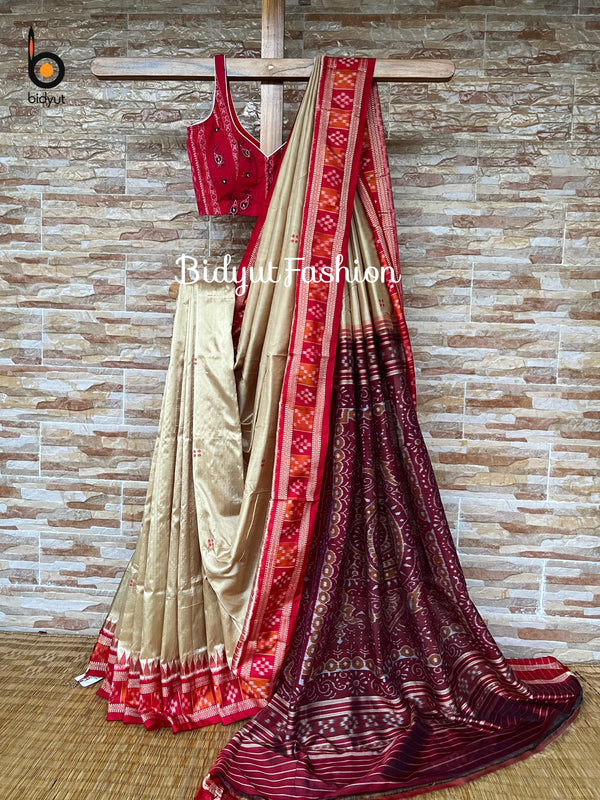 Odisha handloom Nuapatna Ikat Silk Saree