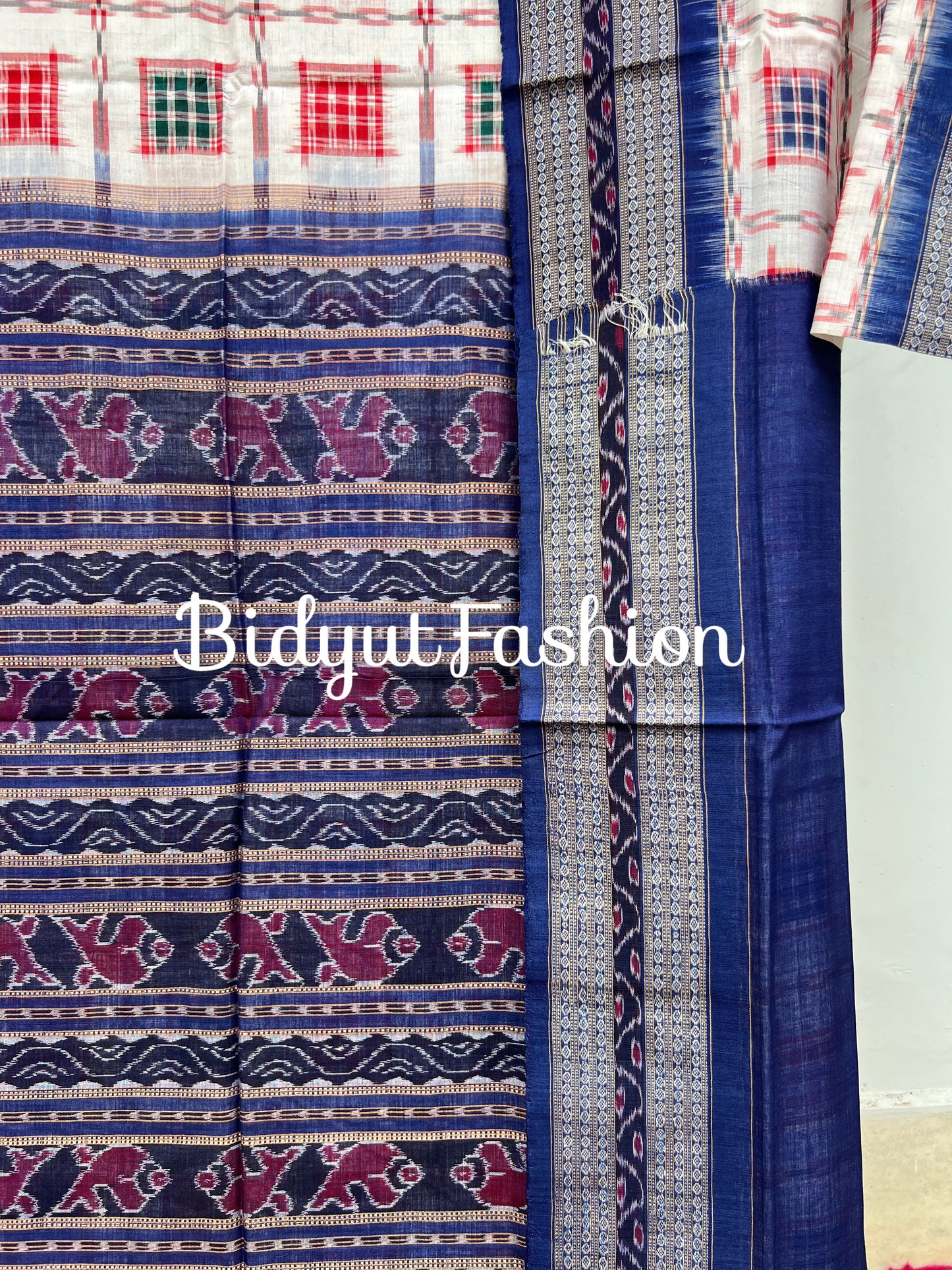 Odisha handloom Ashwini Double Ikat Sambalpuri Cotton Saree