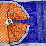 Odisha handloom Sambalpuri double Ikat Passapalli Silk Saree - Bidyut Fashion