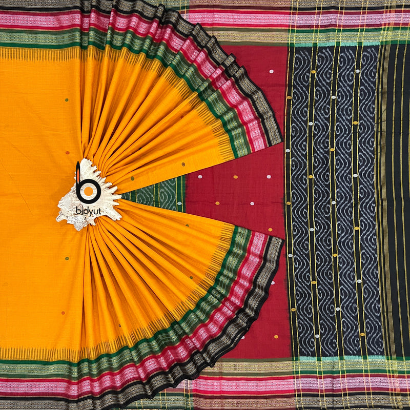 Odisha handloom Kathiphera Sambalpuri Ikat Cotton Saree
