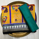 Yellow color Nabakothi | Nuapatna Ikat Khandua Sarees | Odisha Handloom Collection at Bidyut Fashion House - Bidyut Fashion