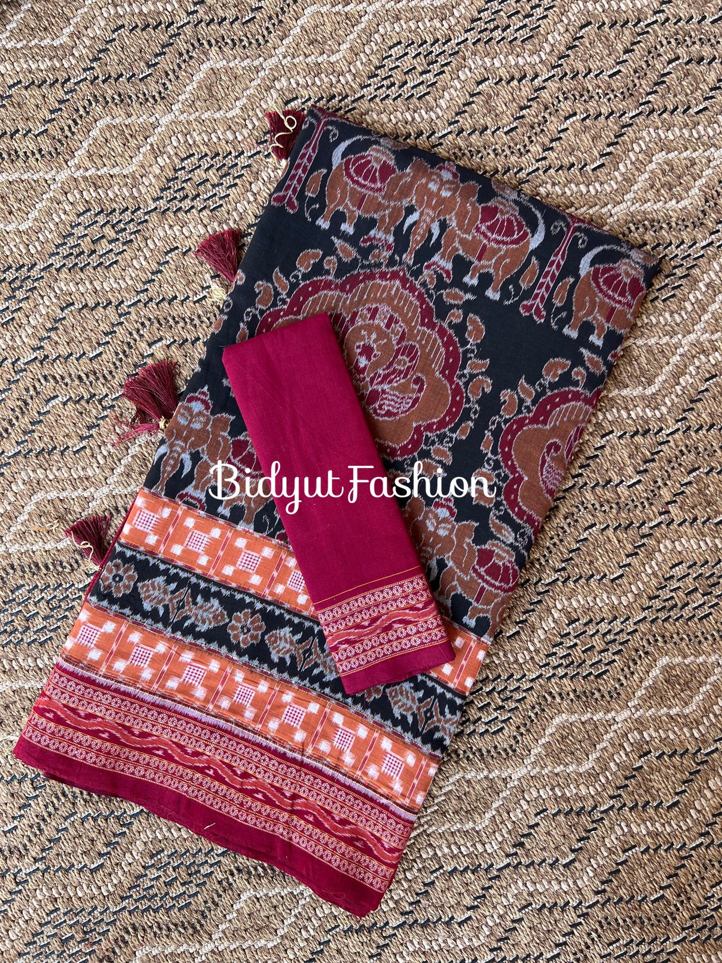 Odisha handloom Sambalpuri Ikat Cotton Saree