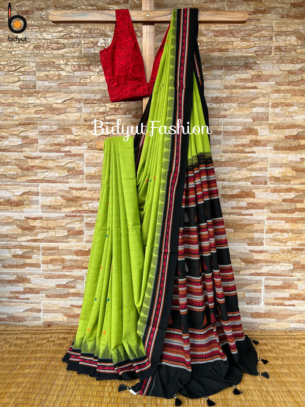 Odisha Handloom Dongria Cotton Saree - Bidyut Fashion