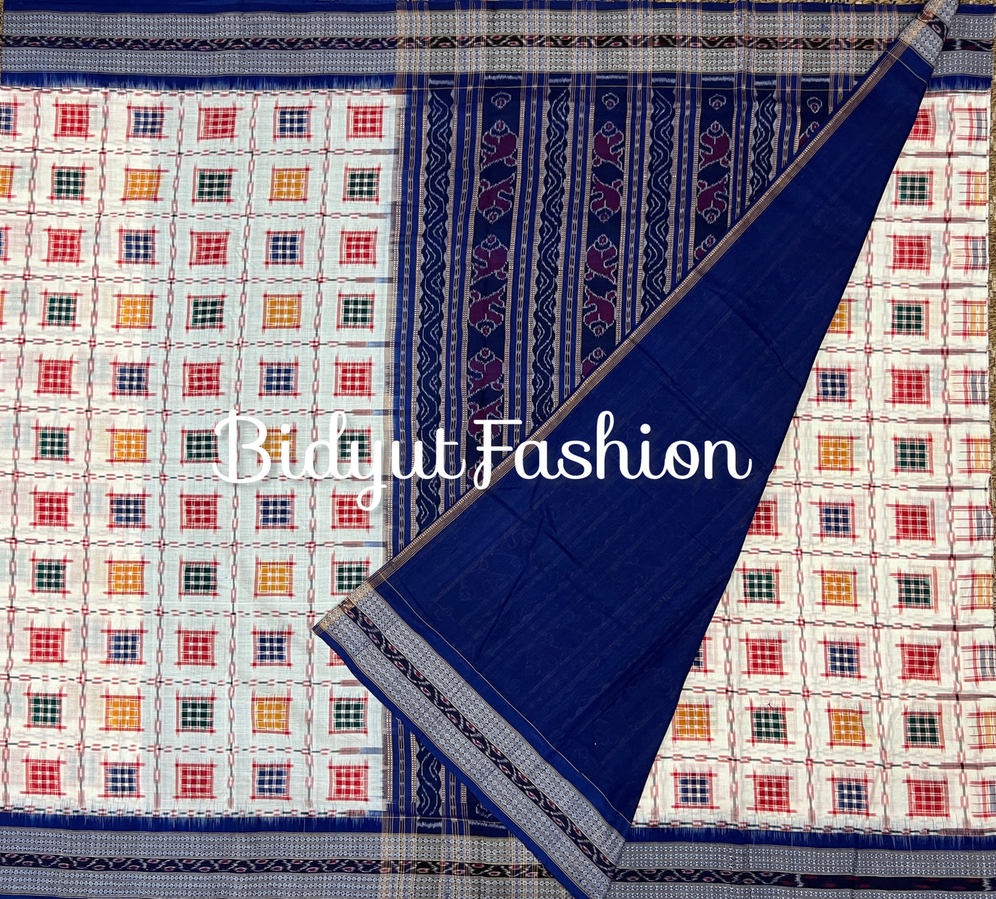 Odisha handloom Ashwini Double Ikat Sambalpuri Cotton Saree