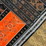 Odisha handloom Orange Color Ikat Cotton Saree - Bidyut Fashion