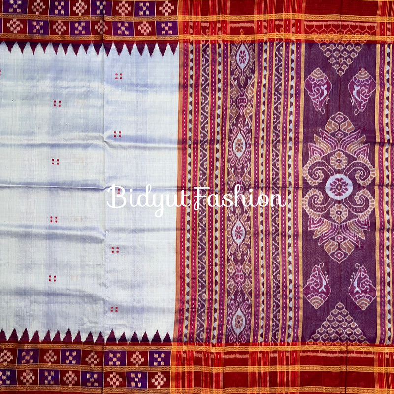 Odisha handloom Nuapatna Ikat Silk Saree - Bidyut Fashion