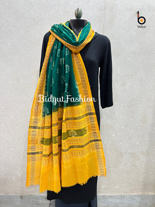 Odisha Handloom Sambalpuri Ikat Cotton Dupatta