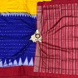 Exquisite blue Color Odisha Handloom Sambalpuri Ikat Silk Saree | Authentic Craftsmanship and Elegance | Bidyut Fashion House