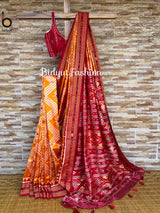 Odisha handloom Nuapatna | Ikat Silk Saree - Bidyut Fashion