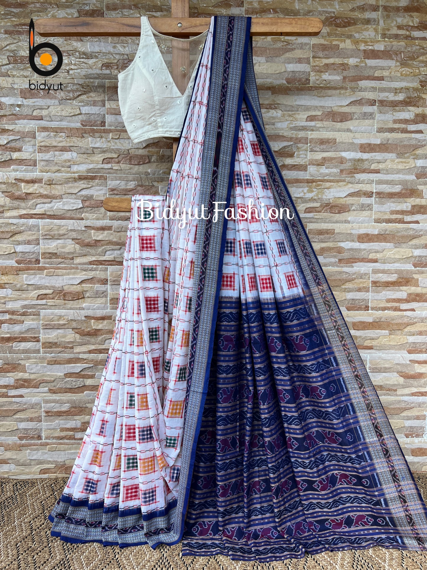Odisha handloom Ashwini Double Ikat Sambalpuri Cotton Saree