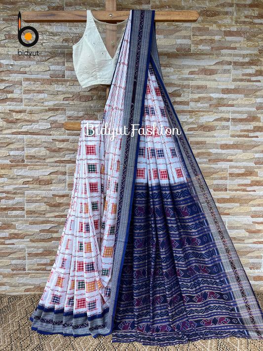 Odisha handloom Ashwini Double Ikat Sambalpuri Cotton Saree
