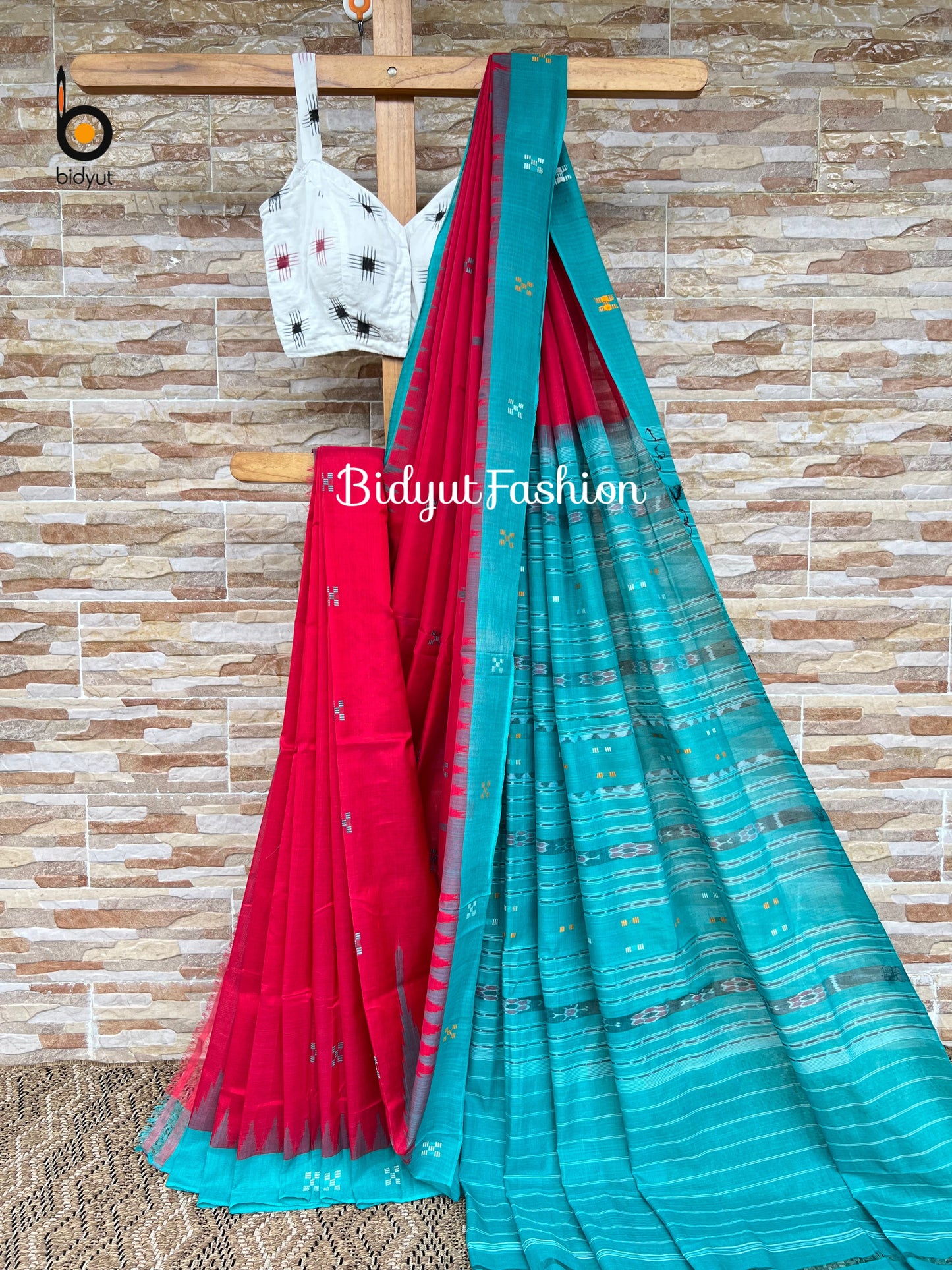 Odisha Handloom Sambalpuri Ikat Bapta Silk Cotton Saree