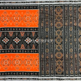 Odisha handloom Orange Color Ikat Cotton Saree