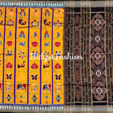 Yellow color Nabakothi | Nuapatna Ikat Khandua Sarees | Odisha Handloom Collection at Bidyut Fashion House