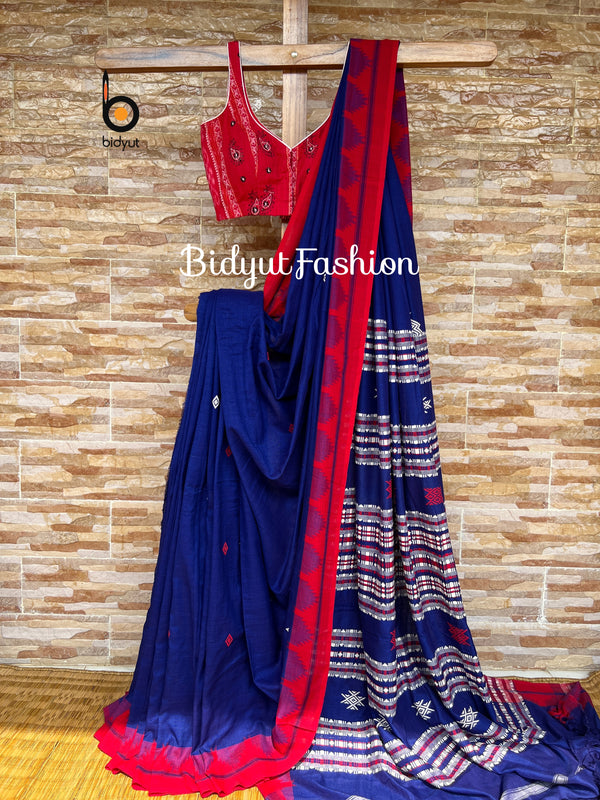 Odisha handloom Kotpad natural dye cotton saree - Bidyut Fashion