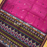 Odisha handloom Dolabedi weaving Gopalpur Tussar Silk Saree - Bidyut Fashion