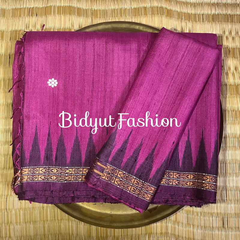 Odisha handloom Dolabedi weaving Gopalpur Tussar Silk Saree