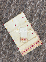 Assam handloom silk saree with blouse picture