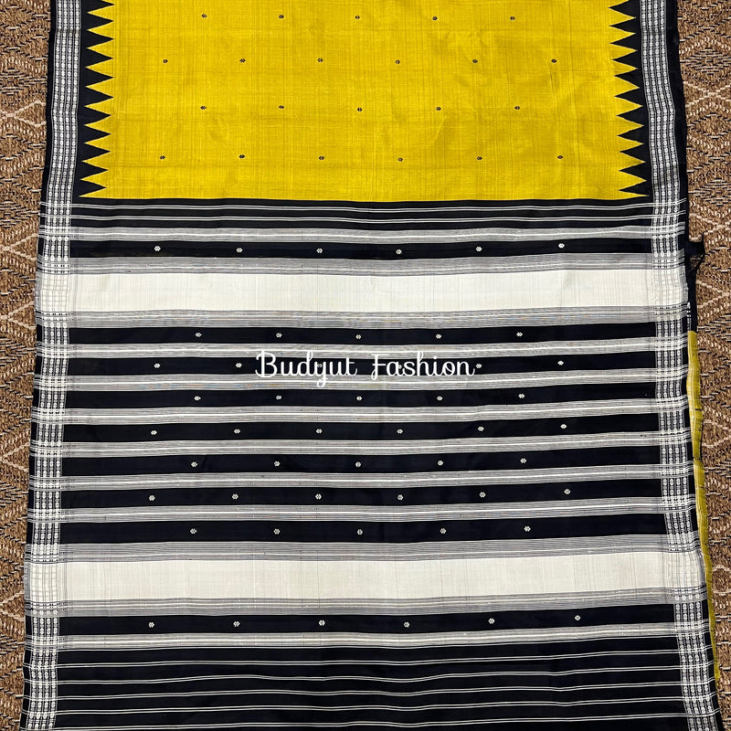 Odisha Handloom Green color Phoda Kumbha Ikat Berhampuri Silk Saree | Bidyut Fashion House