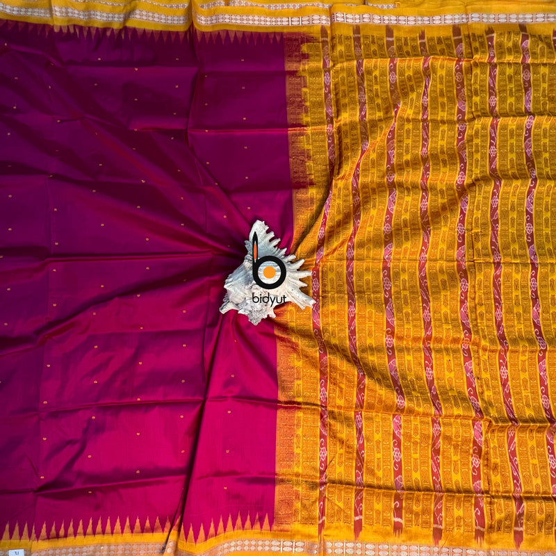 Odisha handloom Sambalpuri Ikat Silk Saree - Bidyut Fashion