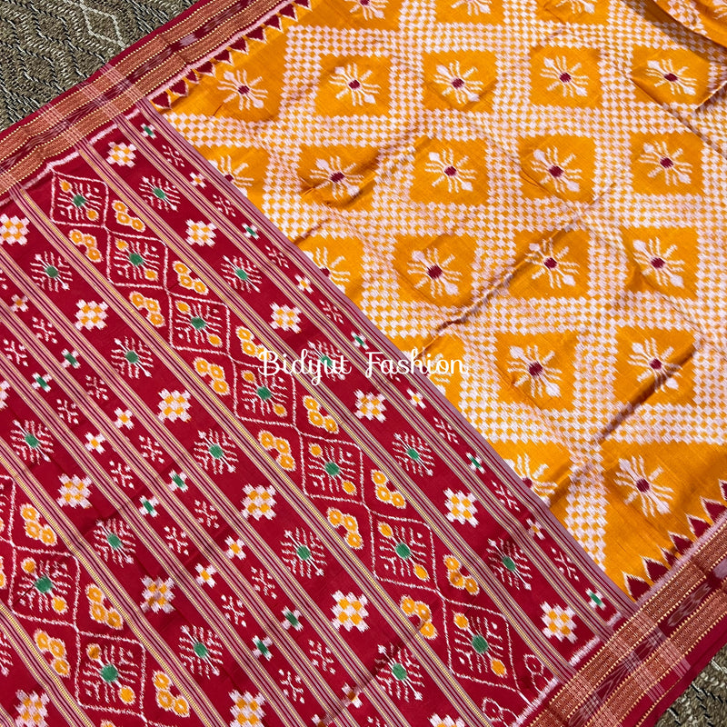 Odisha handloom Taraballi Nuapatna | Khandua Ikat Silk Saree