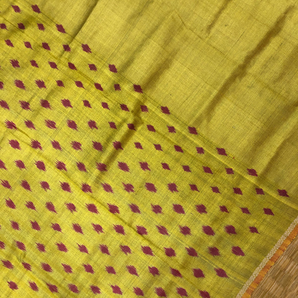 Exquisite Odisha Handloom Gopalpur Tussar Saree with Ikat Weaving | Bidyut Fashion House
