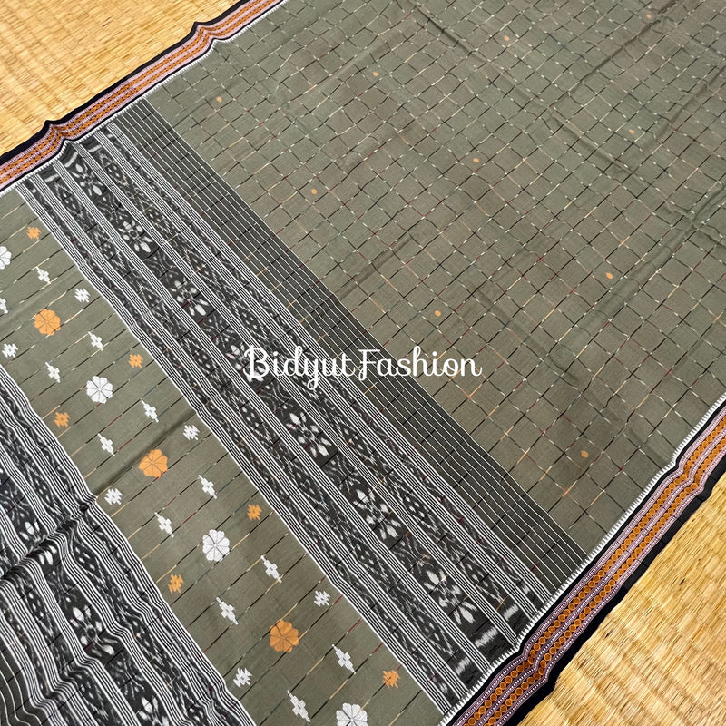 Odisha handloom Suta Luga Ikat Cotton Saree - Bidyut Fashion