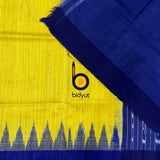 Exquisite Odisha Handloom Yellow color Gopalpur Ghicha Tussar Saree with Ikat Weaving | Bidyut Fashion House