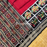 Exquisite Red  Nabakothi | Nuapatna Ikat Khandua Sarees | Odisha Handloom Collection at Bidyut Fashion House