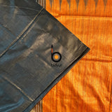 Exquisite Odisha Handloom Rust color Gopalpur Ghicha Tussar Saree with Ikat Weaving | Bidyut Fashion House - Bidyut Fashion