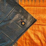 Exquisite Odisha Handloom Rust color Gopalpur Ghicha Tussar Saree with Ikat Weaving | Bidyut Fashion House