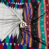 Odisha Handloom Grey color Double Pall Phoda Kumbha Ikat Berhampuri Silk Saree | Bidyut Fashion House