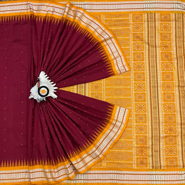 Odisha handloom Bomkai Silk Saree